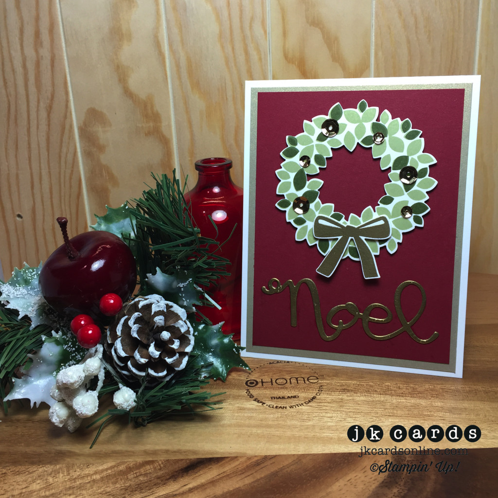 Wondrous Gold Wreath Noel-WM