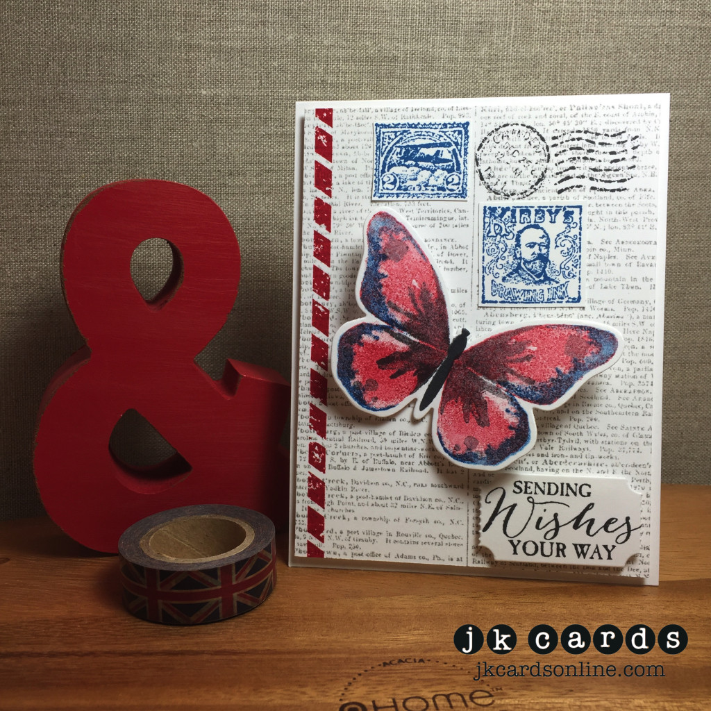 Butterfly Postage Wishes-WM