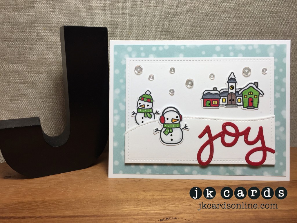 TIP Joyful Snowmen Card-WM